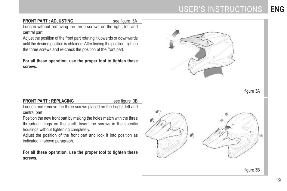 User’s instructions eng | SUOMY Rumble User Manual | Page 21 / 76