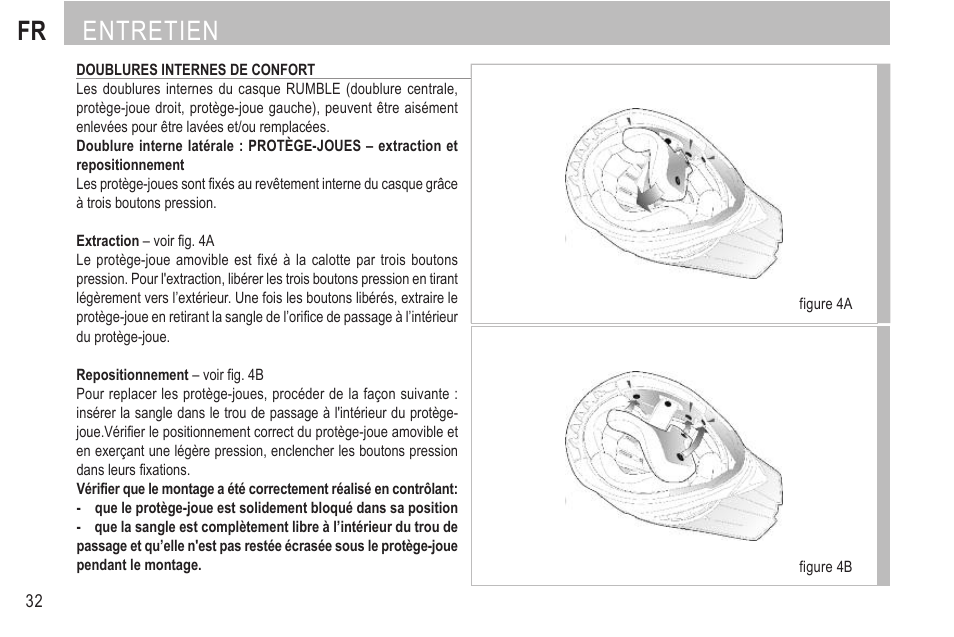 Fr entretien | SUOMY Rumble User Manual | Page 34 / 76