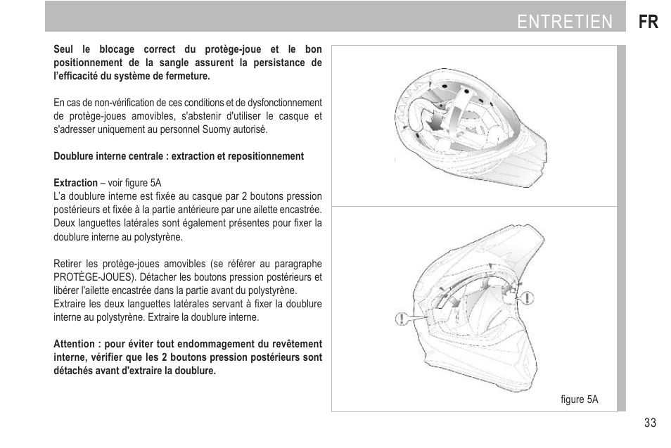 Entretien fr | SUOMY Rumble User Manual | Page 35 / 76