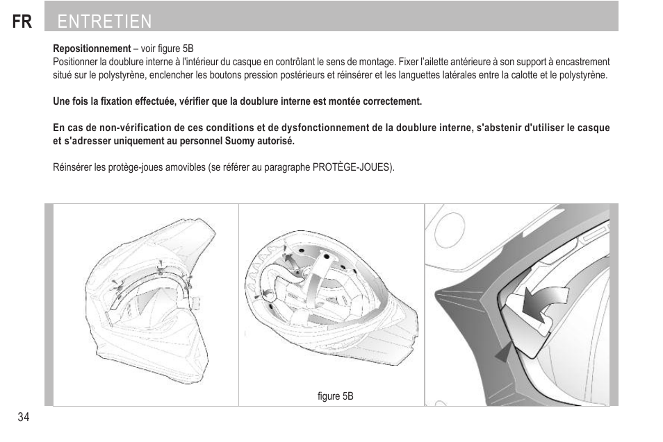 Fr entretien | SUOMY Rumble User Manual | Page 36 / 76