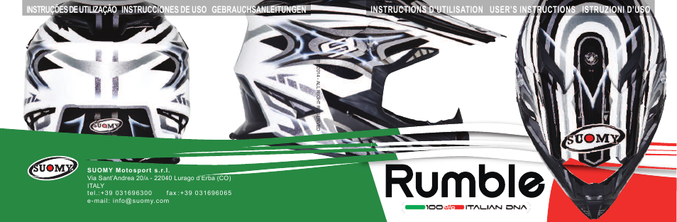 Rumble | SUOMY Rumble User Manual | Page 76 / 76