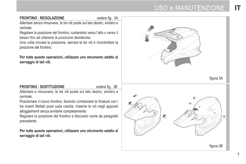 Uso e manutenzione it | SUOMY Rumble User Manual | Page 9 / 76