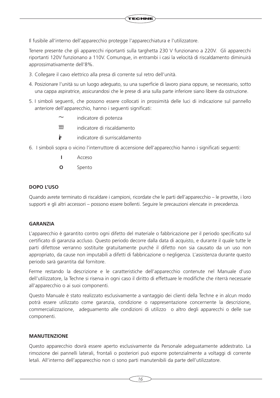 Techne TU-20D User Manual | Page 16 / 40