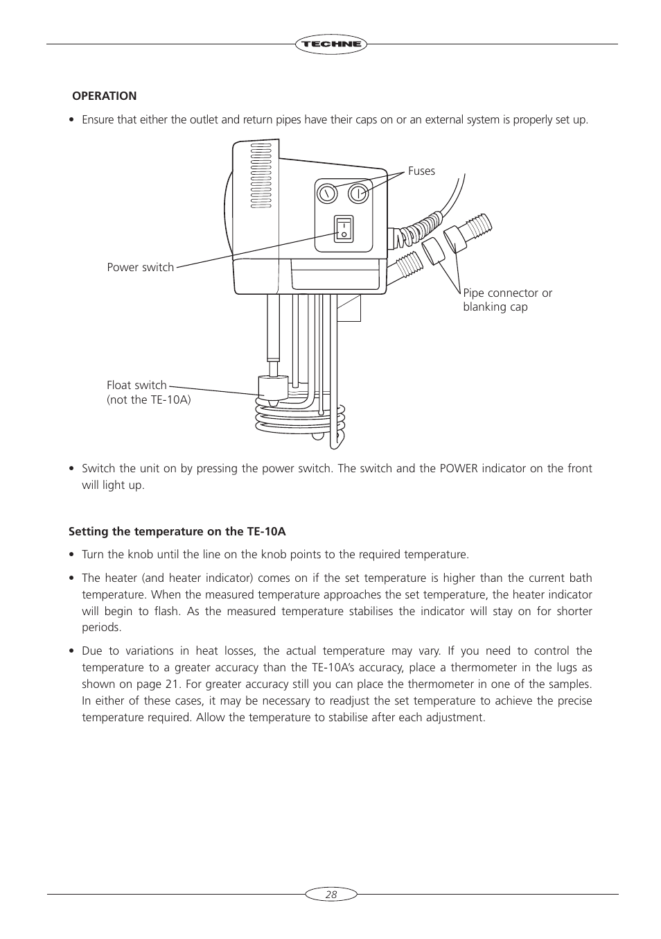 Techne TU-20D User Manual | Page 28 / 40