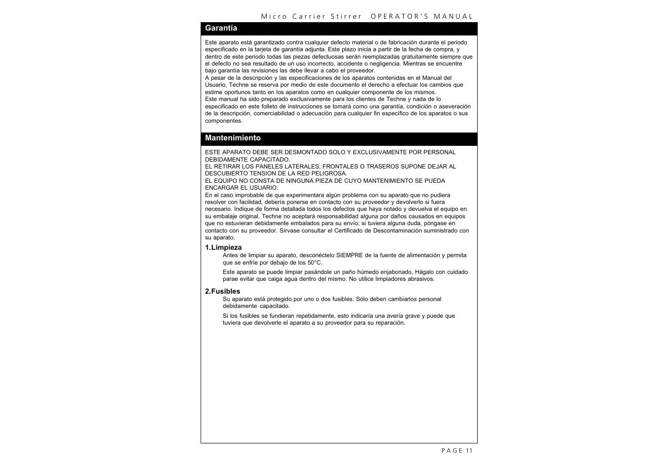 Techne MCS-104XL User Manual | Page 13 / 28