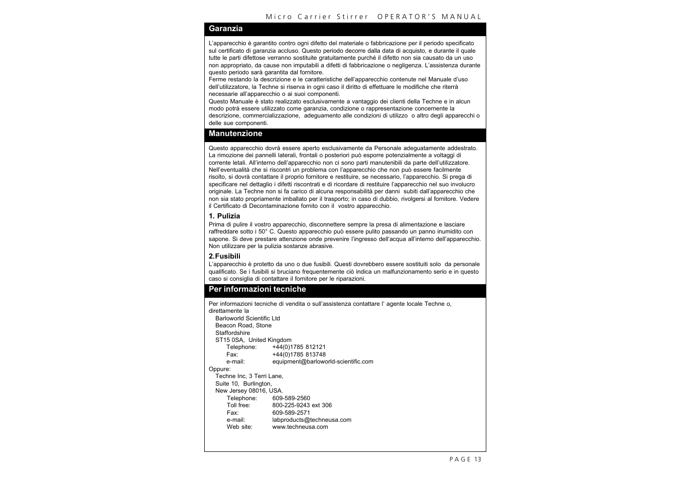 Techne MCS-104XL User Manual | Page 15 / 28