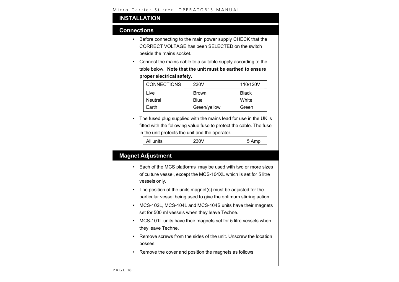 Techne MCS-104XL User Manual | Page 20 / 28