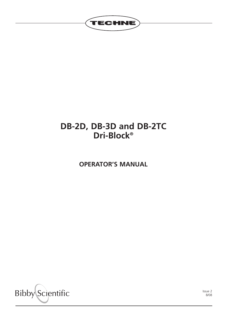 Techne DB-2TC User Manual | 36 pages