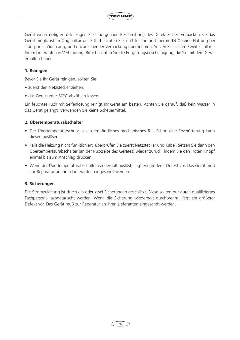 Techne DB-2TC User Manual | Page 12 / 36