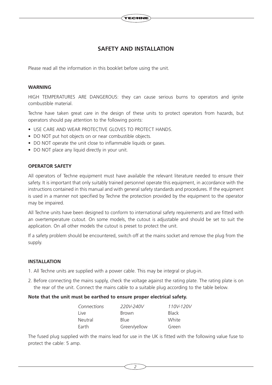 Techne DB-2TC User Manual | Page 4 / 36