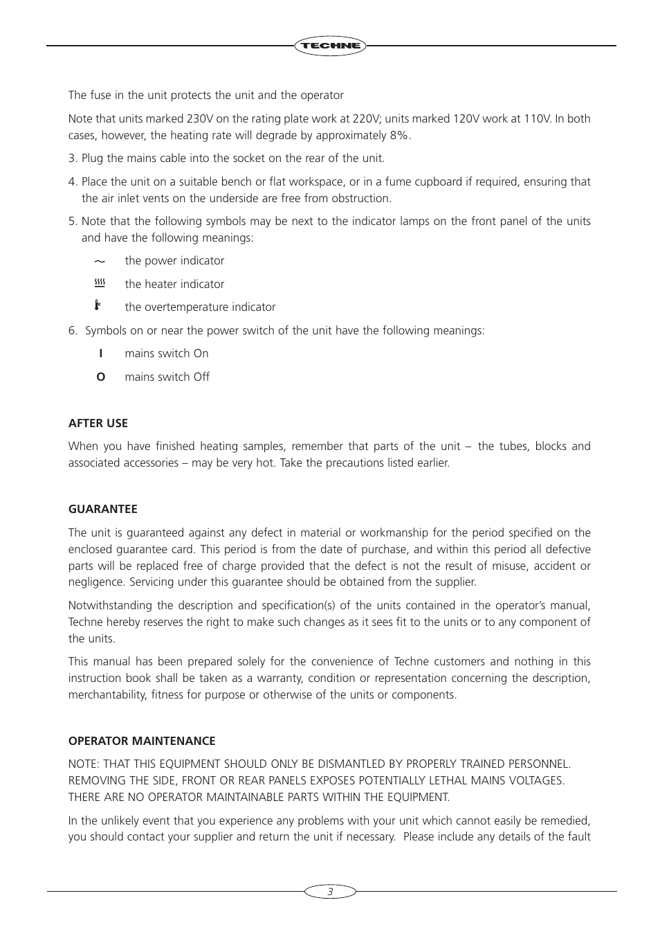 Techne DB-2TC User Manual | Page 5 / 36
