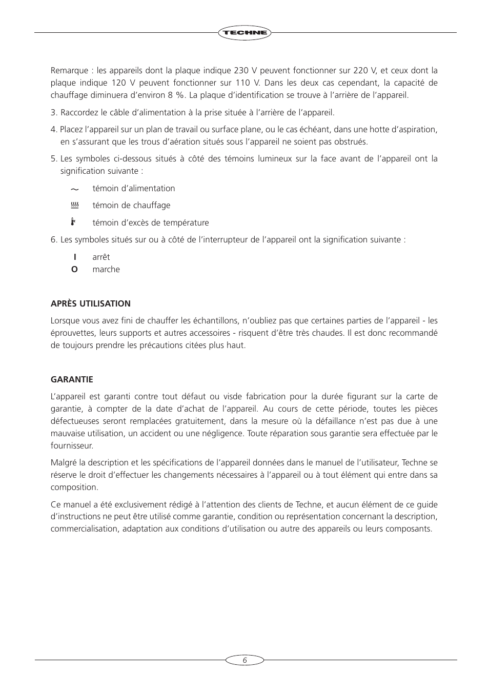 Techne DB-2TC User Manual | Page 8 / 36