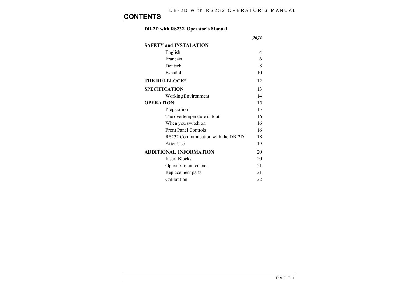 Techne RS232 User Manual | Page 3 / 24