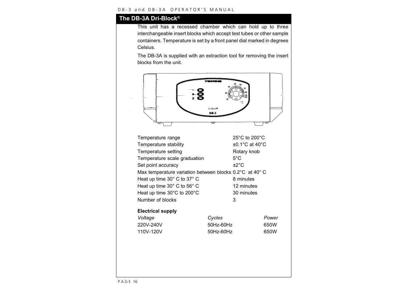 Techne DB-3A User Manual | Page 18 / 26