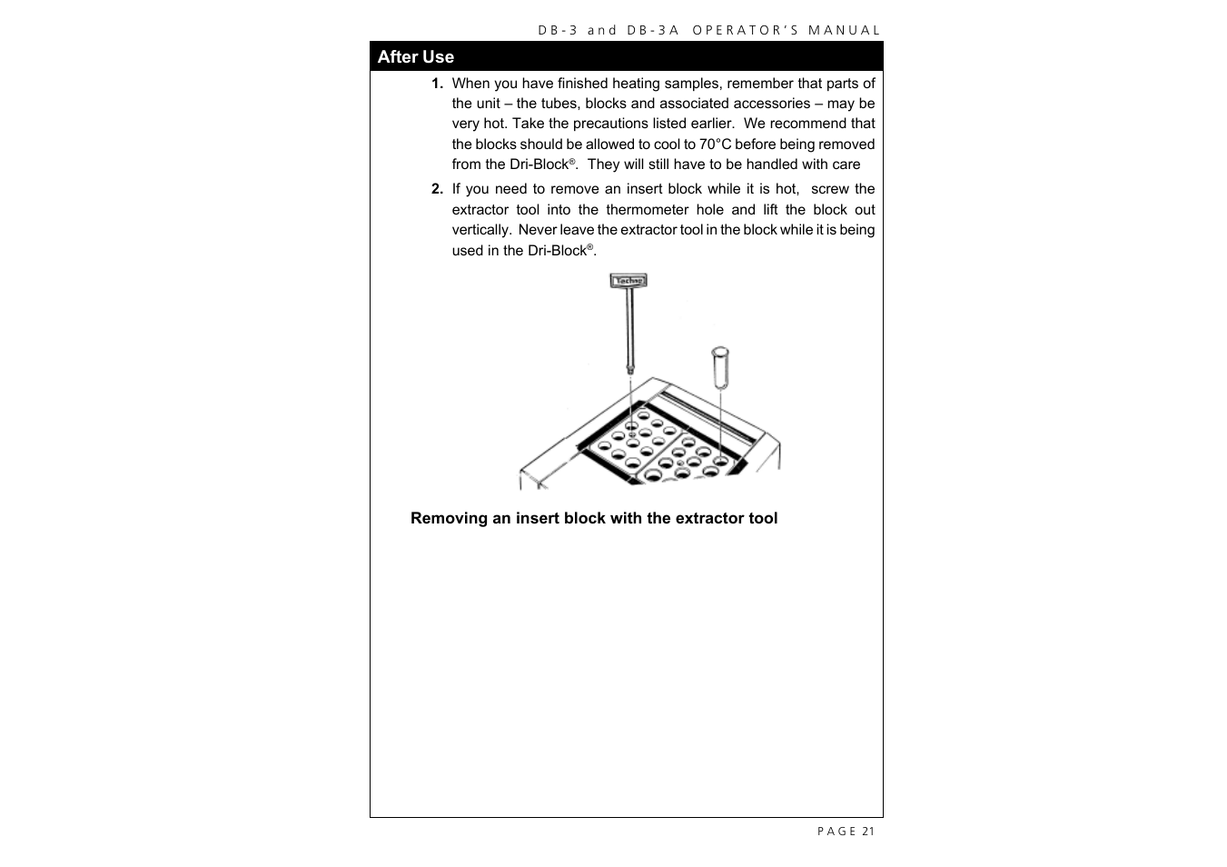 Techne DB-3A User Manual | Page 23 / 26