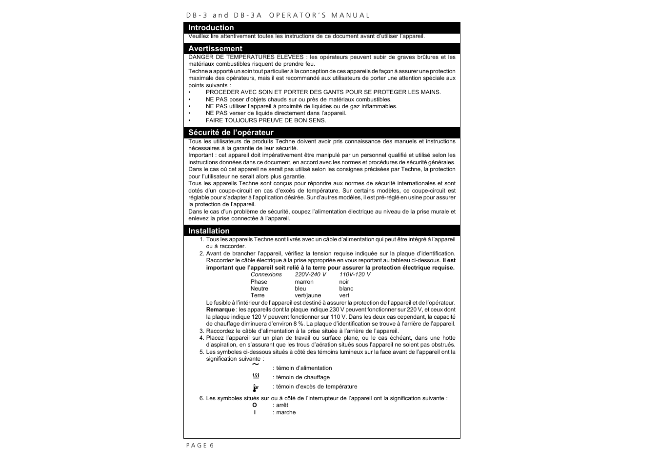 Techne DB-3A User Manual | Page 8 / 26