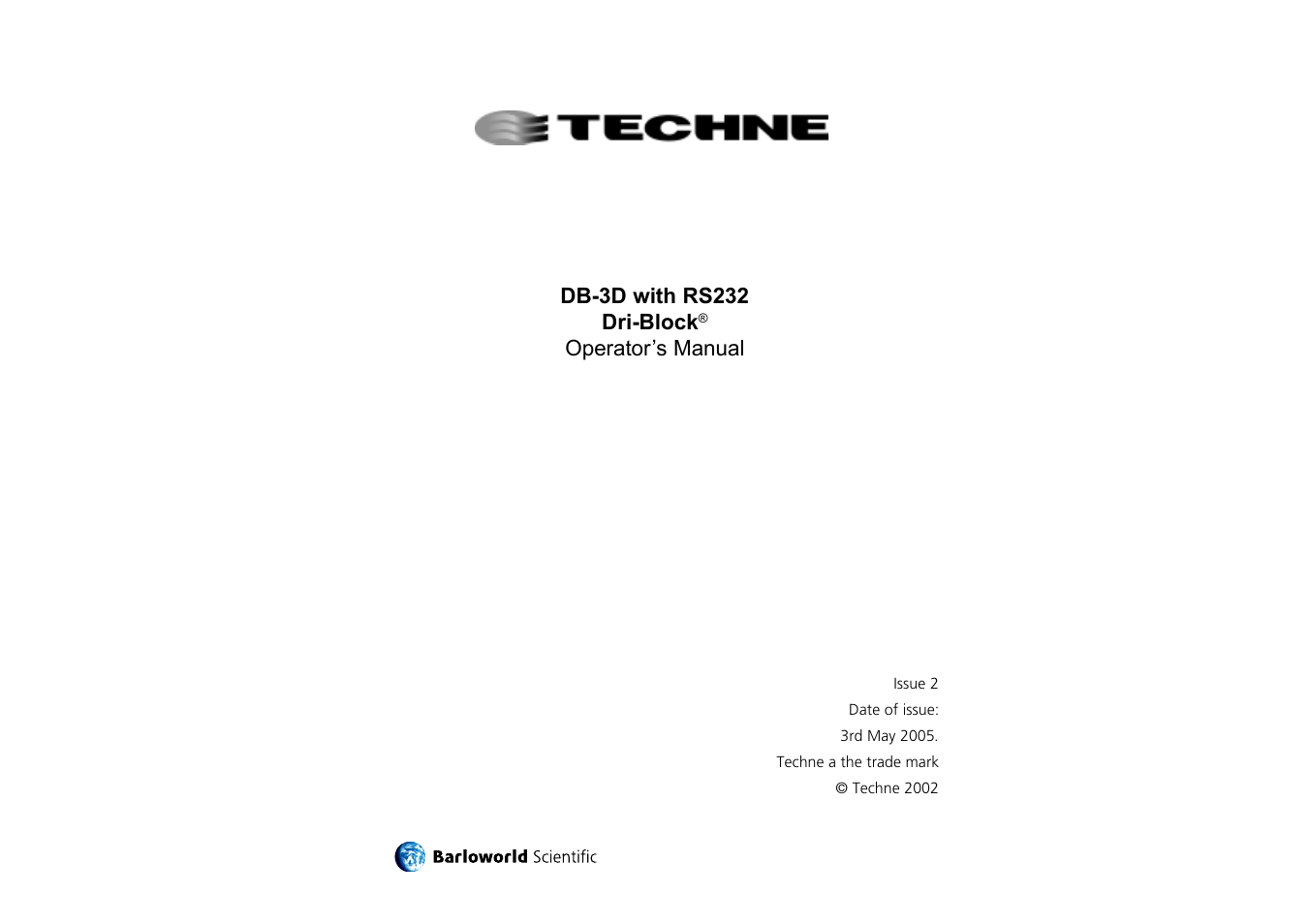 Techne RS232 User Manual | 30 pages