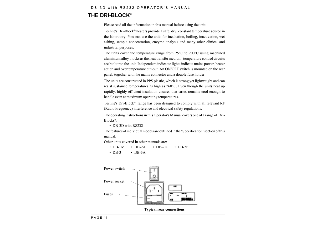 The dri-block | Techne RS232 User Manual | Page 16 / 30