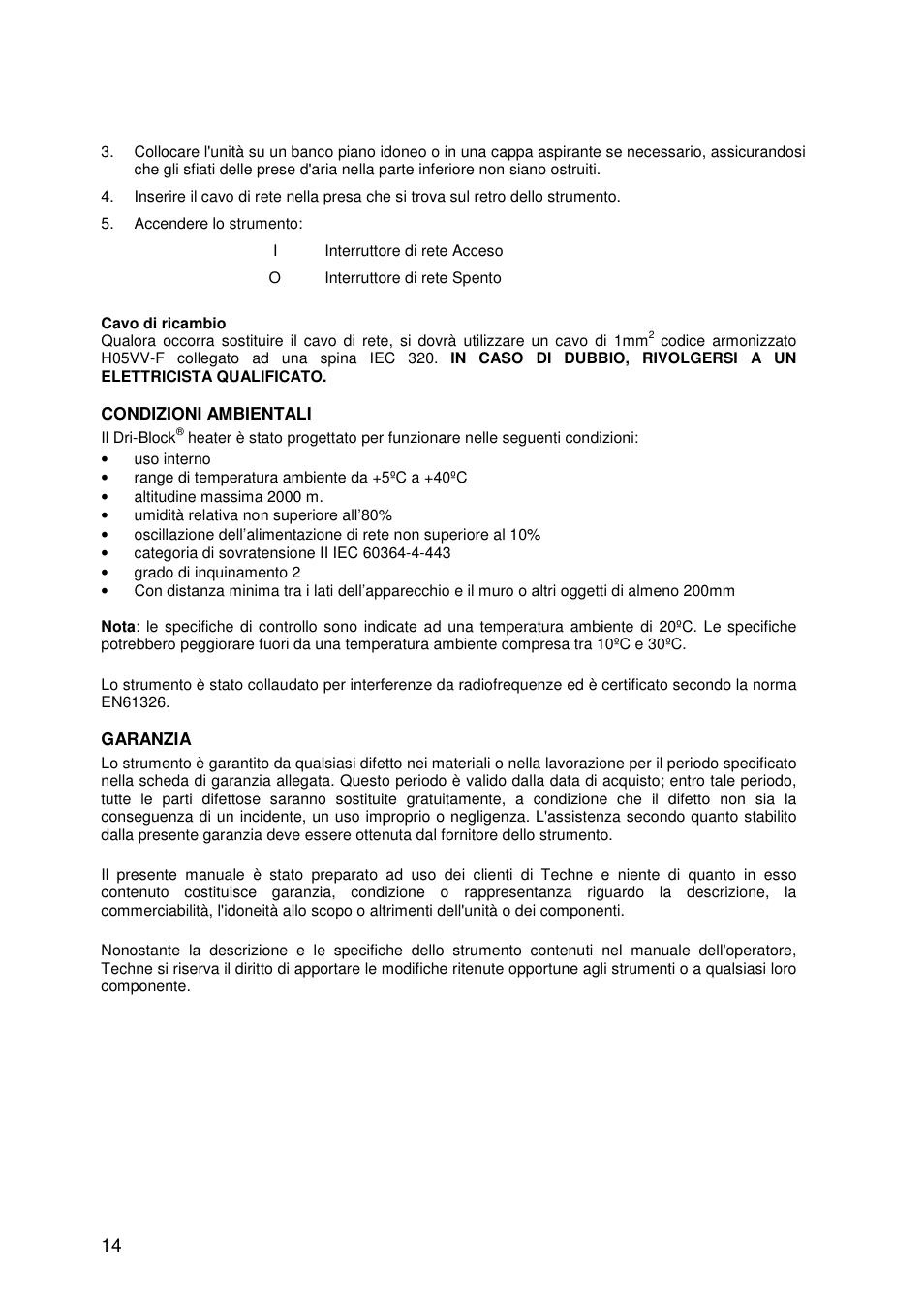 Techne DB200-3 User Manual | Page 14 / 30