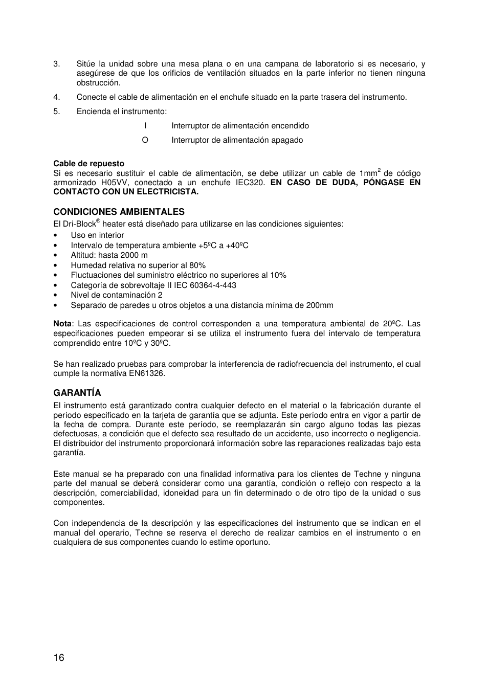 Techne DB200-3 User Manual | Page 16 / 30
