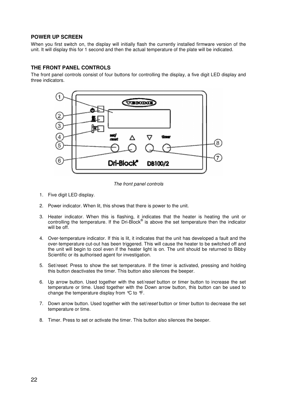 Techne DB200-3 User Manual | Page 22 / 30