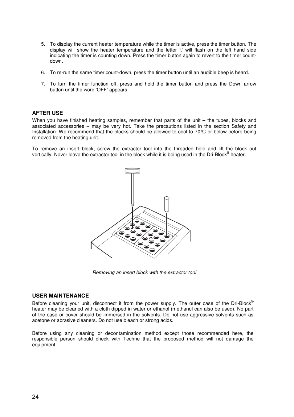 Techne DB200-3 User Manual | Page 24 / 30
