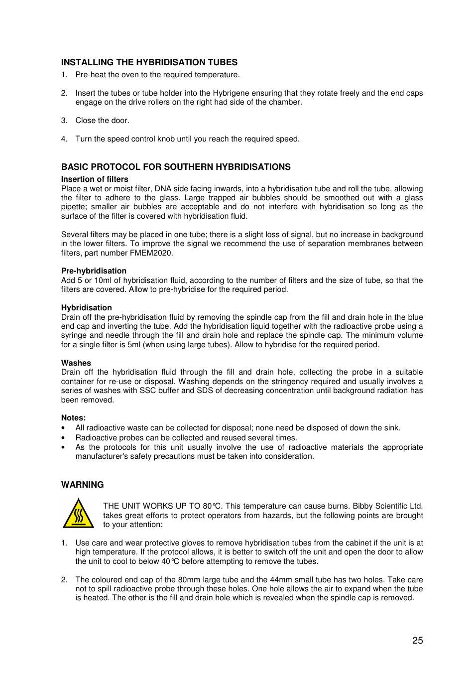 Techne Hybrigene User Manual | Page 25 / 29