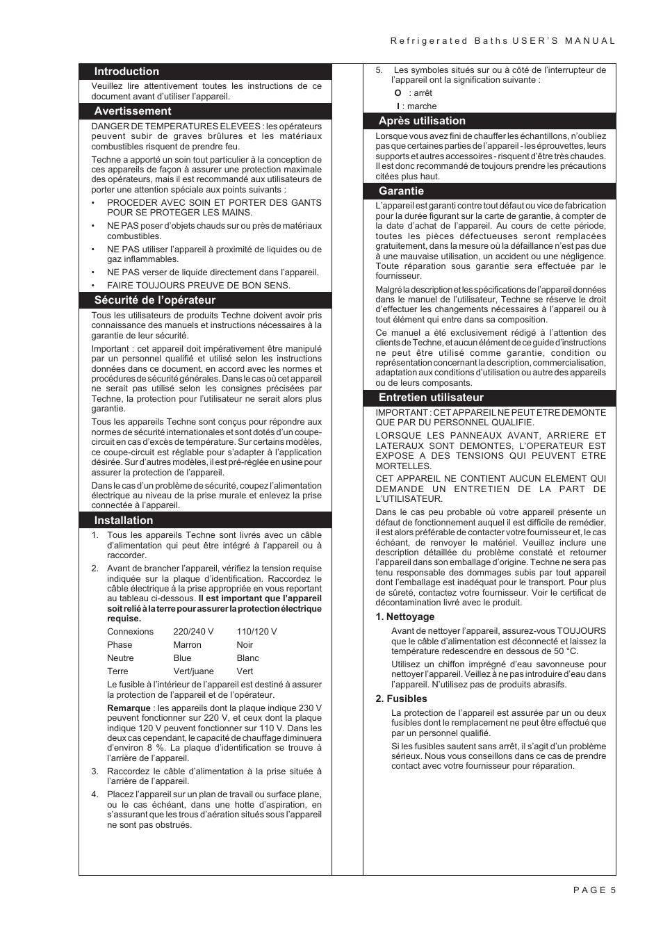Techne RB-22A User Manual | Page 7 / 18