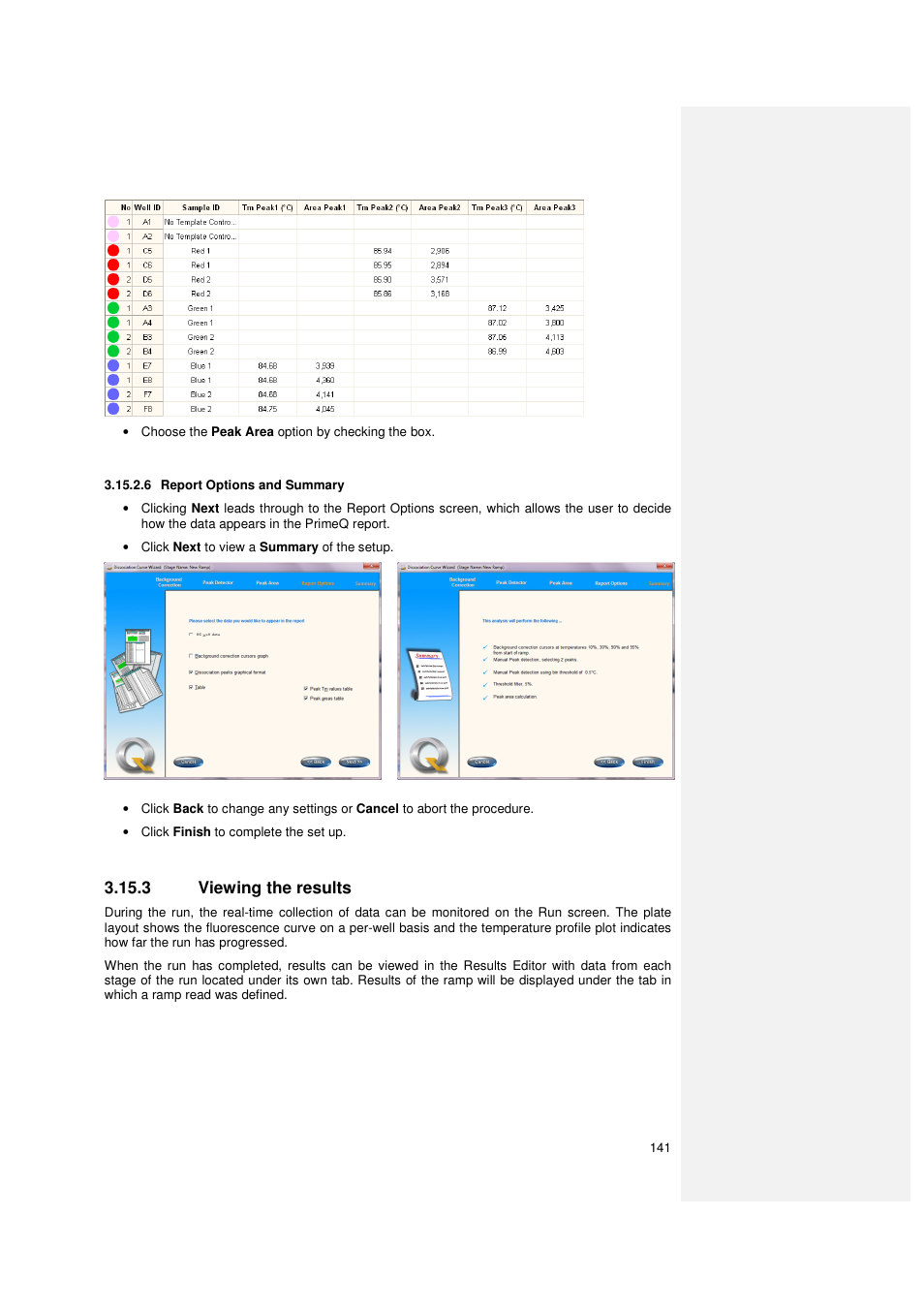 3 viewing the results | Techne PrimeQ User Manual | Page 141 / 181