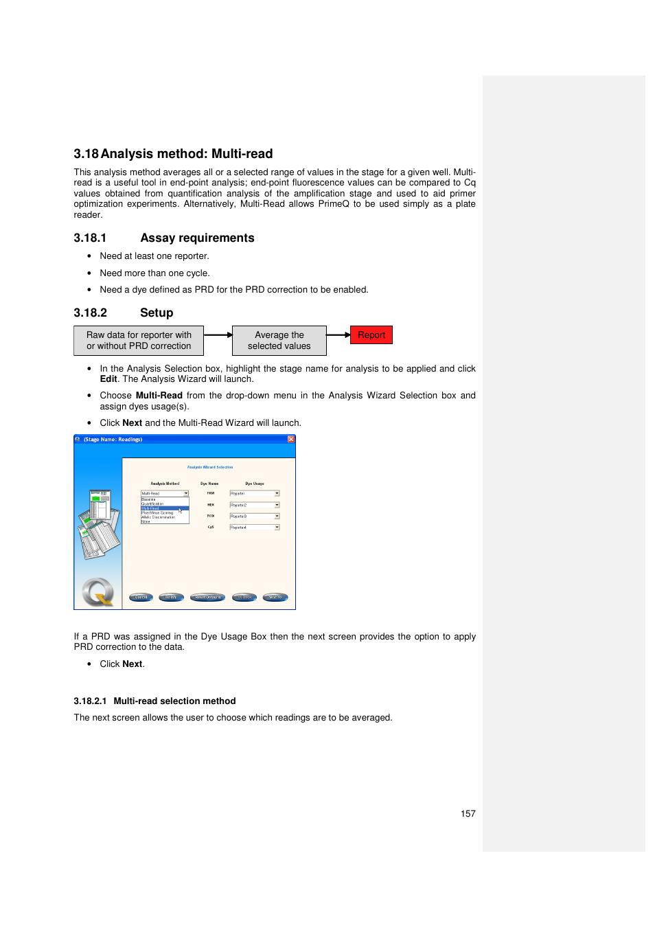 18 analysis method: multi-read | Techne PrimeQ User Manual | Page 157 / 181