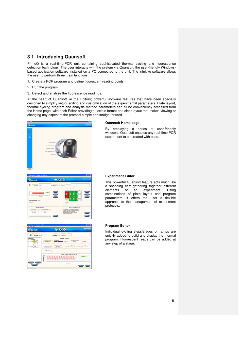 1 introducing quansoft | Techne PrimeQ User Manual | Page 51 / 181
