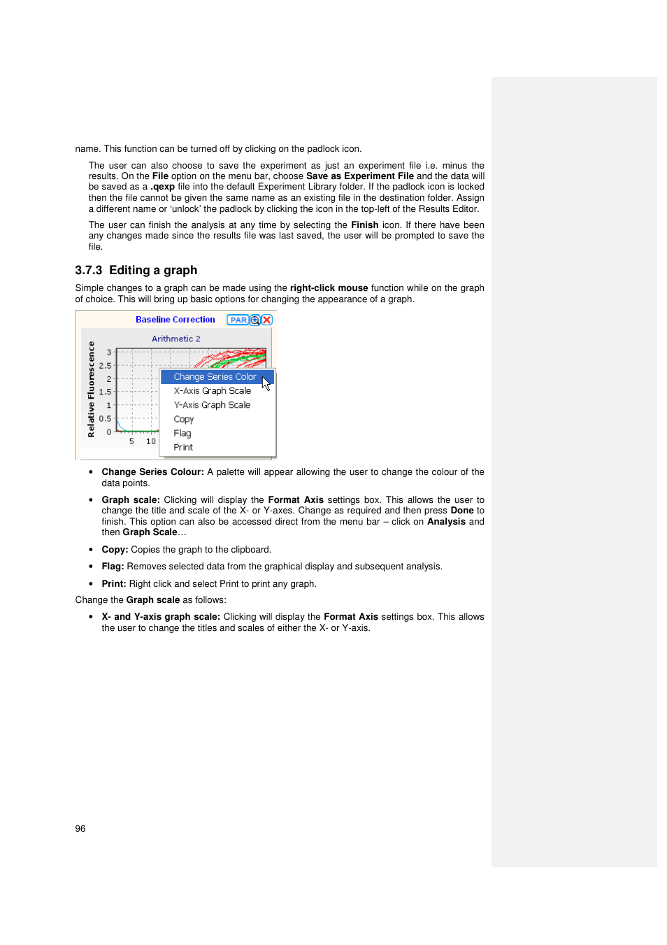 3 editing a graph | Techne PrimeQ User Manual | Page 96 / 181