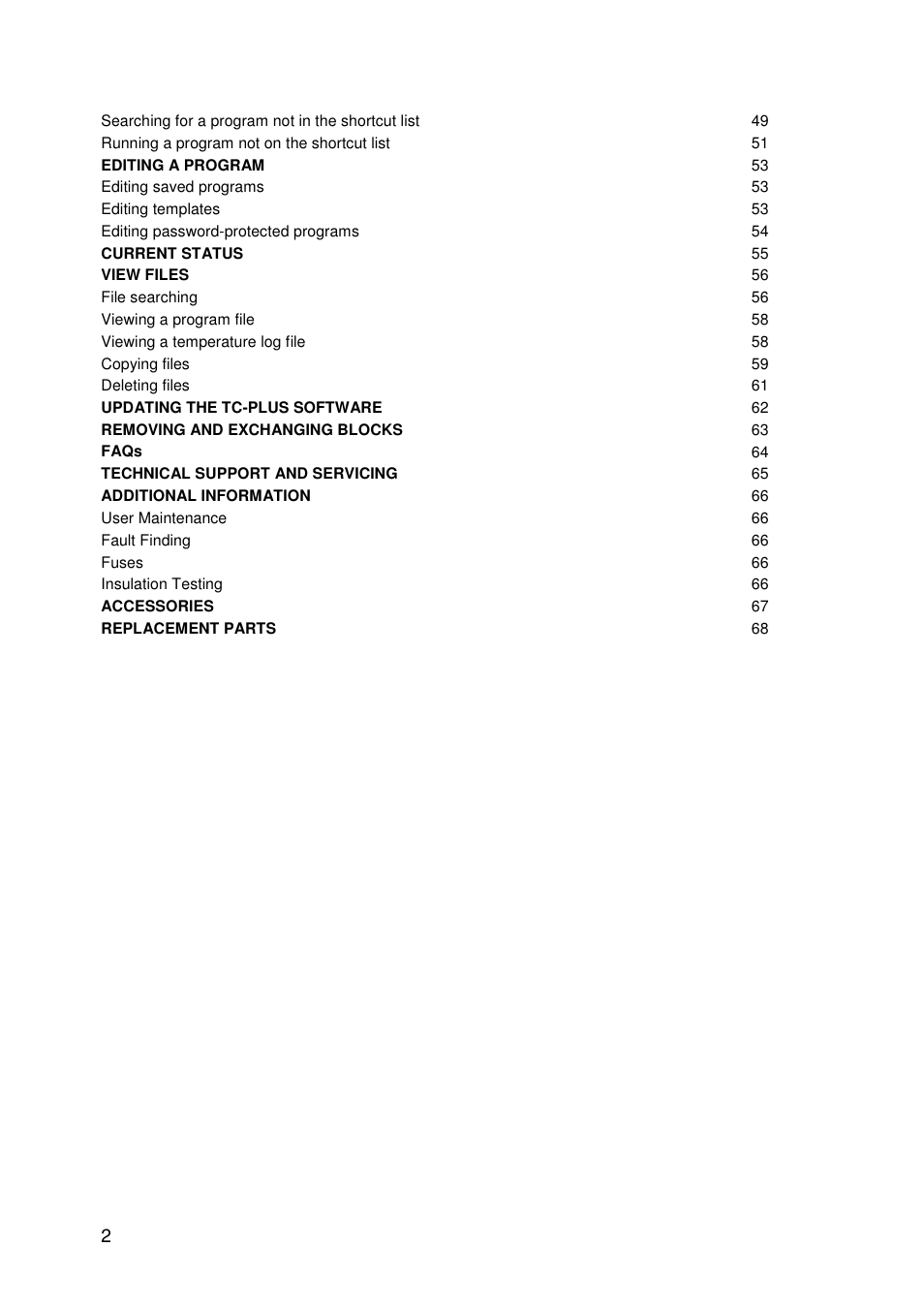 Techne TC-PLUS User Manual | Page 4 / 70