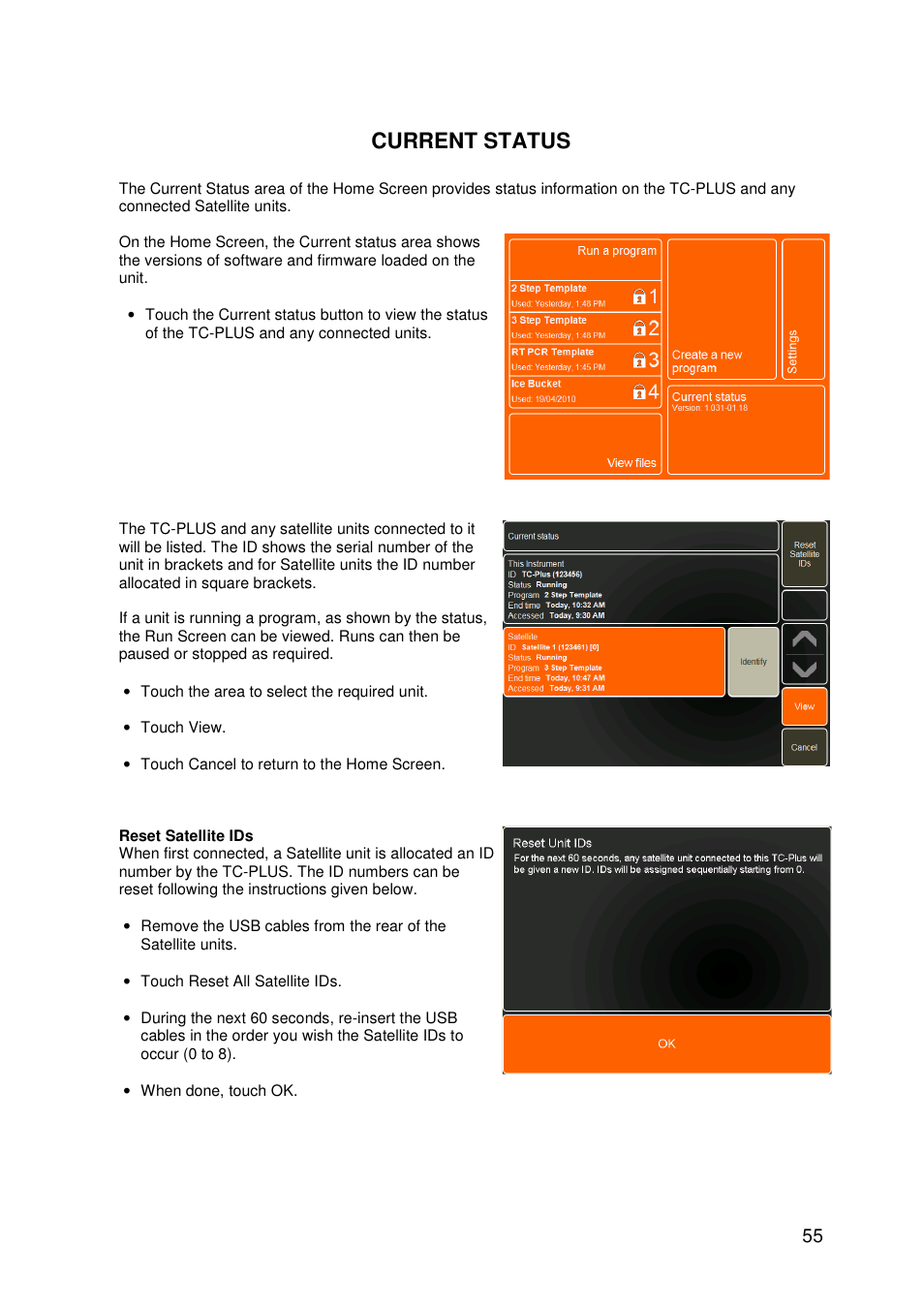 Current status | Techne TC-PLUS User Manual | Page 57 / 70