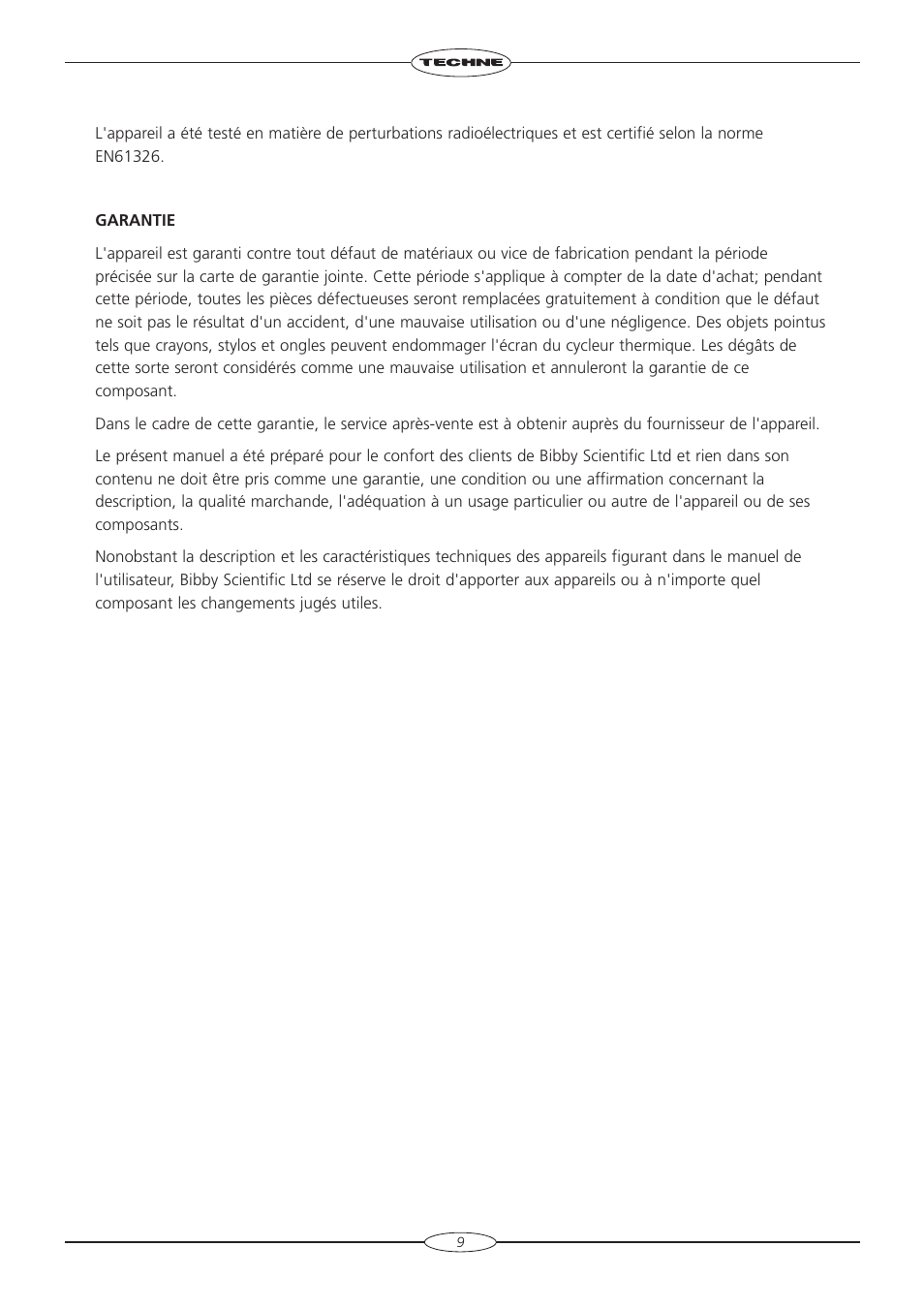 Techne TC-5000 User Manual | Page 10 / 54