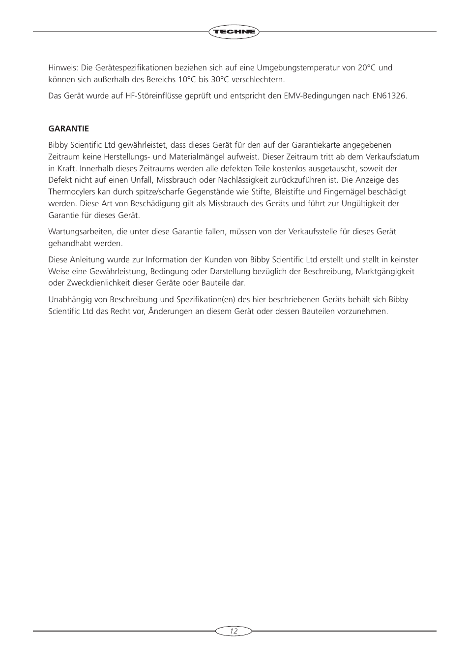 Techne TC-5000 User Manual | Page 13 / 54