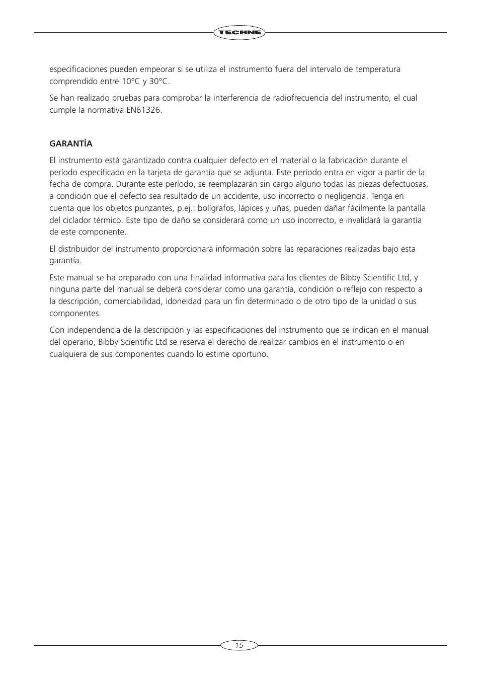 Techne TC-5000 User Manual | Page 16 / 54