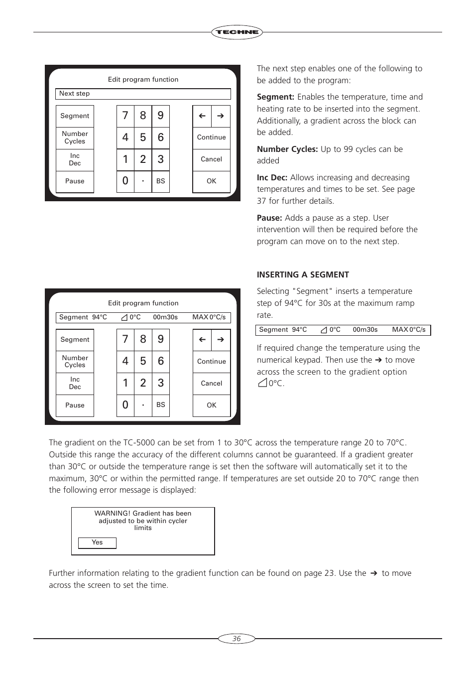 Techne TC-5000 User Manual | Page 37 / 54