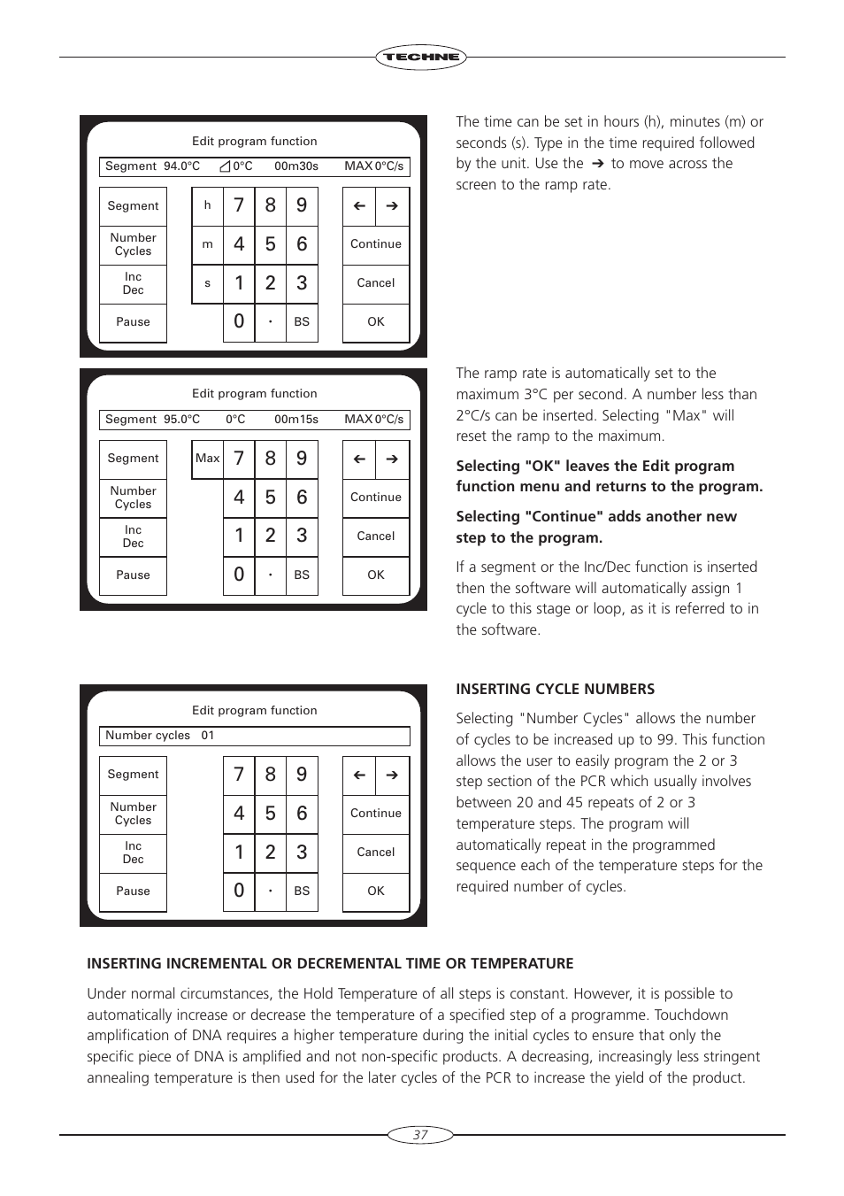 Techne TC-5000 User Manual | Page 38 / 54