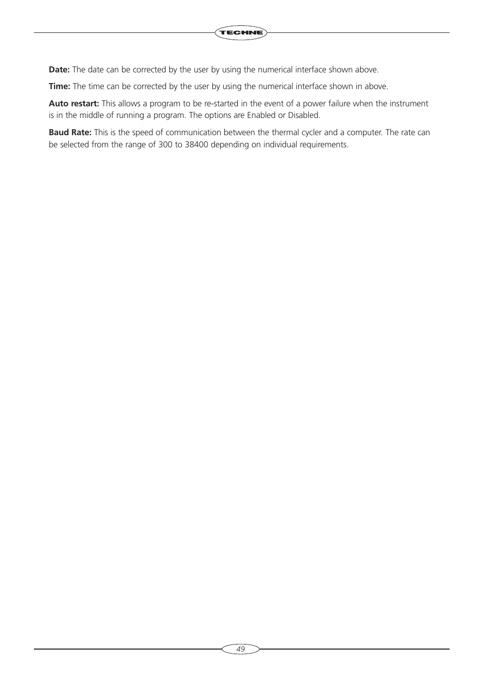 Techne TC-5000 User Manual | Page 50 / 54