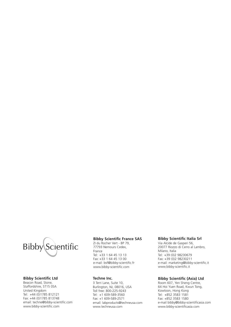 Techne TC-5000 User Manual | Page 54 / 54