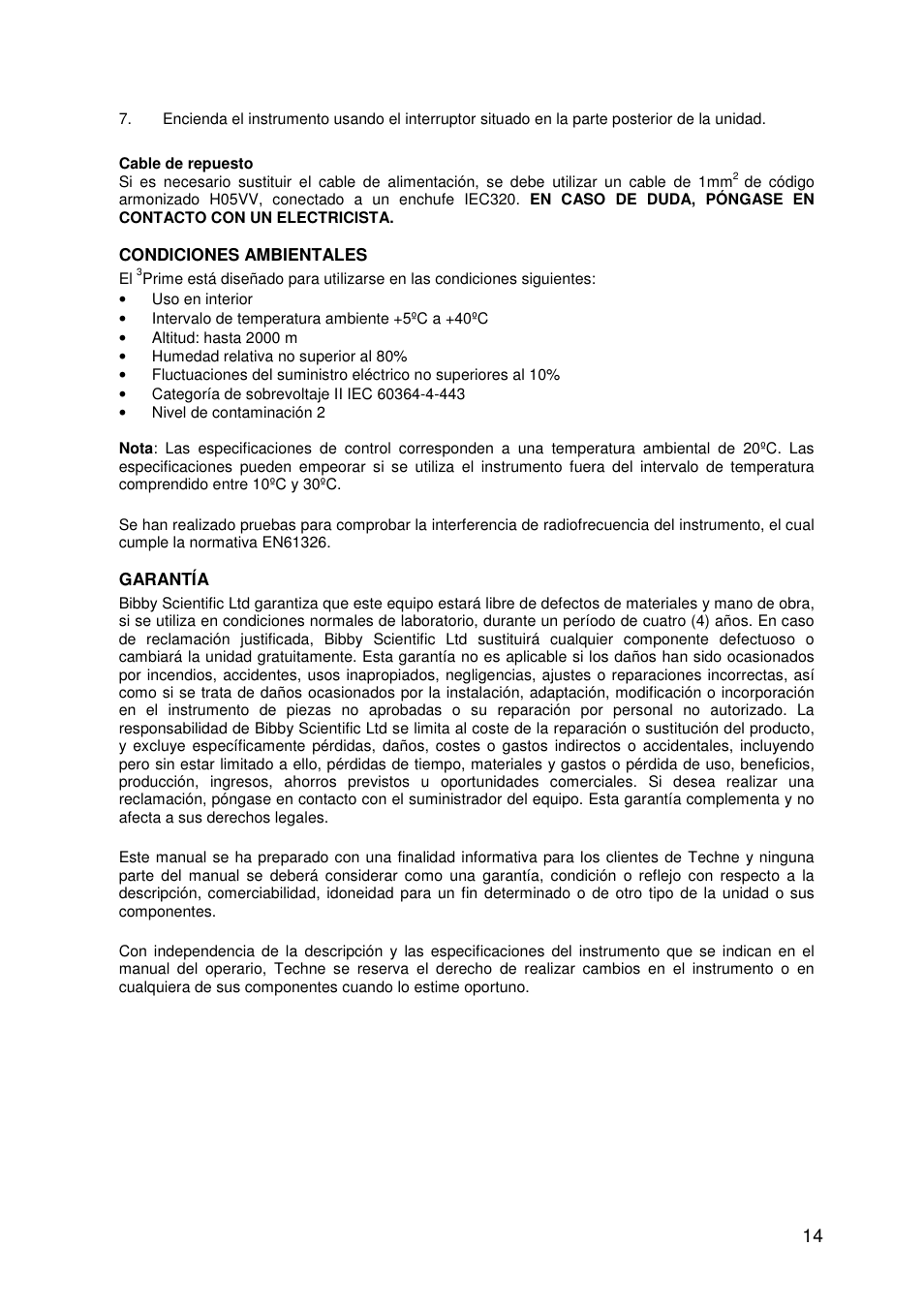 Techne 3PrimeG User Manual | Page 15 / 54