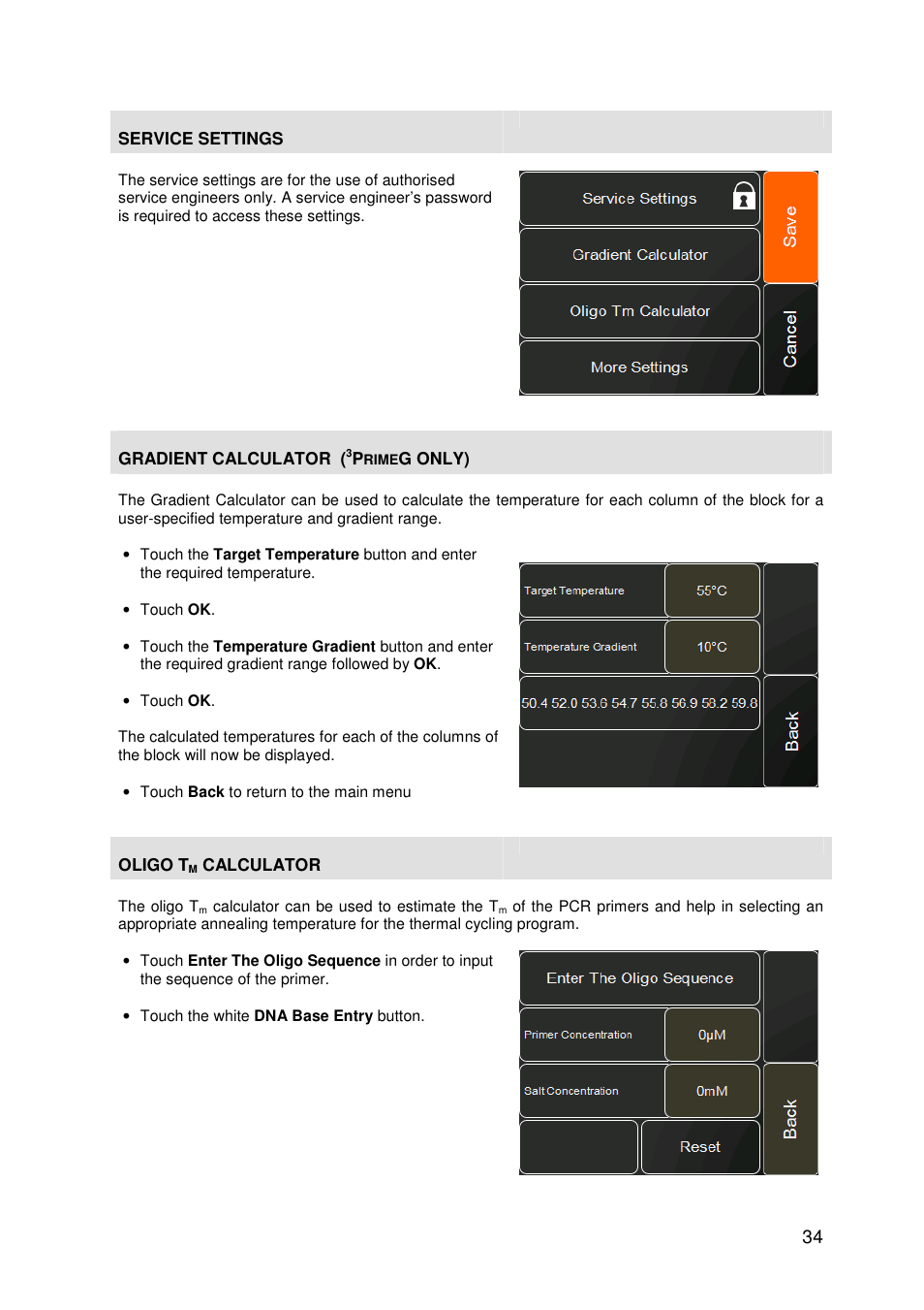 Techne 3PrimeG User Manual | Page 35 / 54