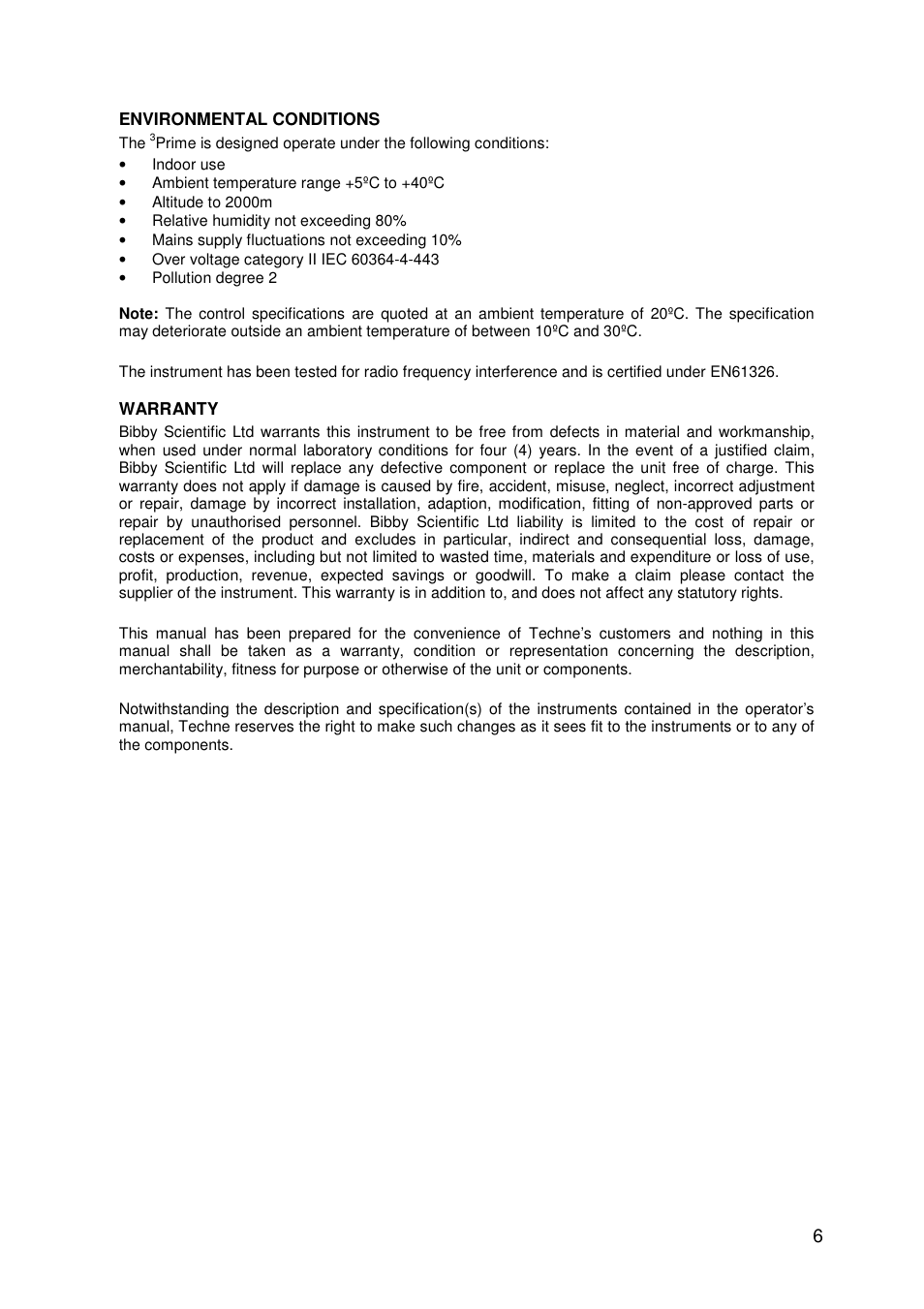 Techne 3PrimeG User Manual | Page 7 / 54