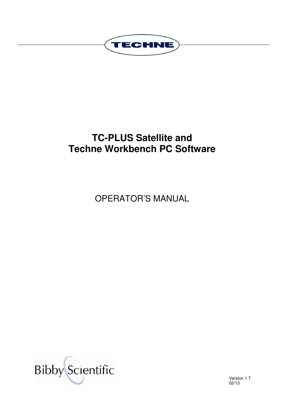 Techne TC-PLUS Satellite User Manual | 45 pages