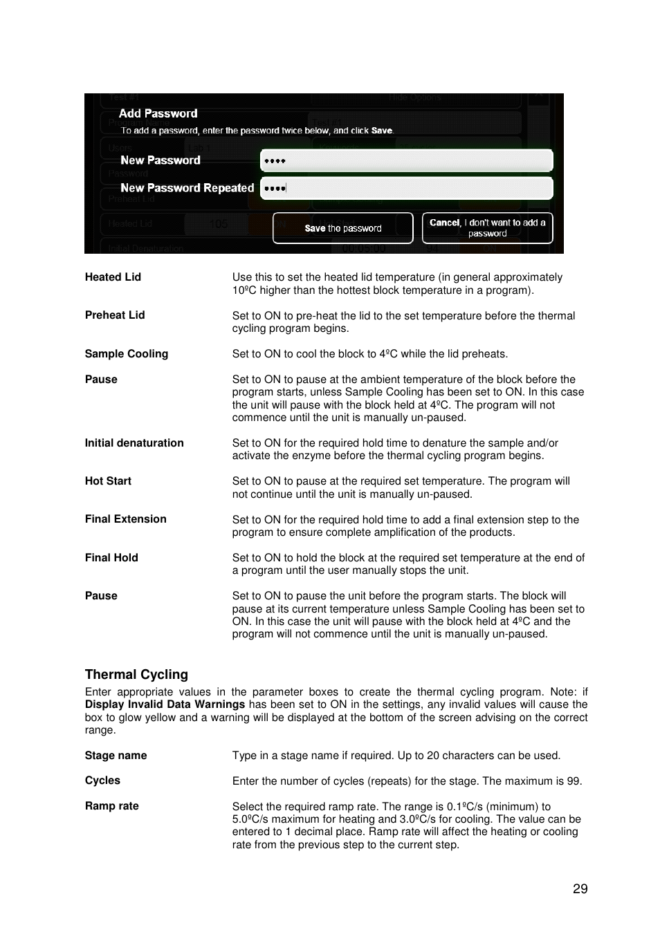 Thermal cycling | Techne TC-PLUS Satellite User Manual | Page 29 / 45