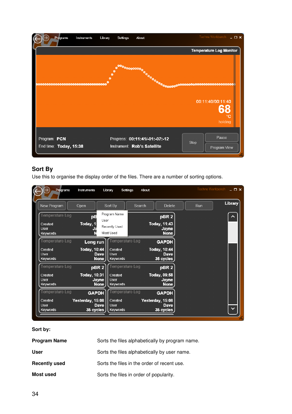 Sort by | Techne TC-PLUS Satellite User Manual | Page 34 / 45