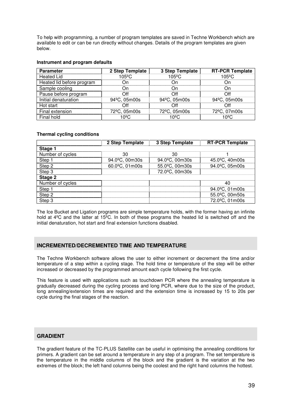 Techne TC-PLUS Satellite User Manual | Page 39 / 45