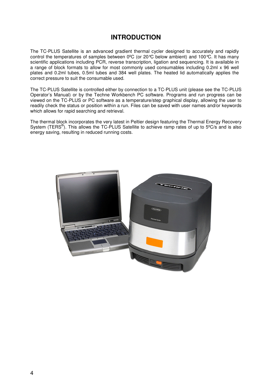 Introduction | Techne TC-PLUS Satellite User Manual | Page 4 / 45