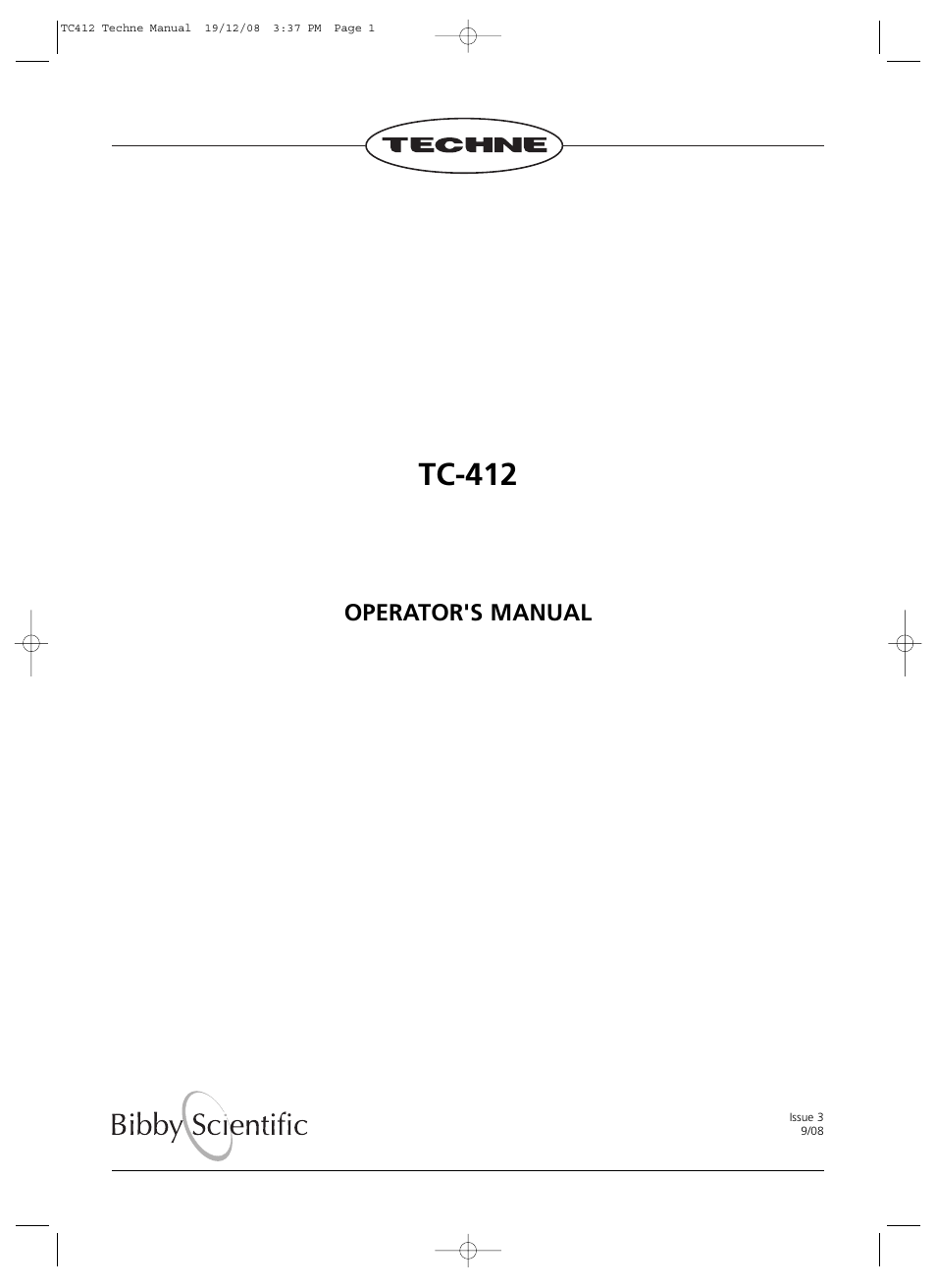Techne TC-412 User Manual | 52 pages